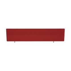 Impulse Plus Oblong 450/1600 Desktop Screen Burgundy Fabric Light Grey Edges