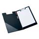 5 Star Office Fold-over Clipboard with Front Pocket Foolscap Black