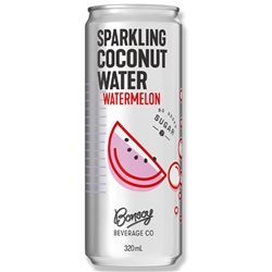 BONSOY - SPARKLING COCONUT WATER - WATERMELON - 12X250ML