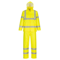 Portwest Hi Vis Packaway Rain Suit 3XL Yellow
