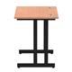 Impulse 800 x 600mm Straight Desk Beech Top Black Cantilever Leg