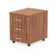 Impulse Mobile Pedestal 3 Drawer Walnut