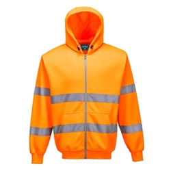 Portwest Hi Vis Zipped Hoodie 4XL Orange