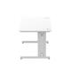Impulse Cable Managed 1600 Rectangle Desk White