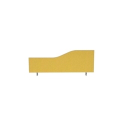 Impulse Plus Wave 450/1000 Desktop Screen Beige Fabric Light Grey Edges