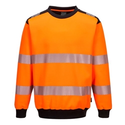 Portwest PW3 Hi Vis Sweatshirt S Orange/Blk