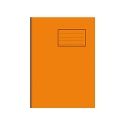 Centrol A4 ORANGE Exercise Books 7mm SQUARE 64-Page (Pack 50)