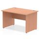 Impulse Panel End 1200 Rectangle Desk Beech