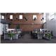 B2B White Frame Bench Desk 1400 Walnut (6 Pod)