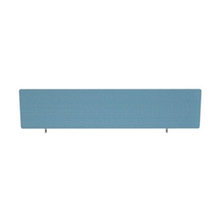 Impulse Plus Oblong 400/1600 Desktop Screen Rounded Corners Sky Blue Fabric Light Grey Edges