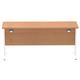 Impulse 1600/600 Rectangle White Cantilever Leg Desk Oak