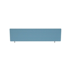 Impulse Plus Oblong 400/1400 Desktop Screen Rounded Corners Sky Blue Fabric Light Grey Edges