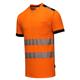 Portwest PW3 Hi Vis Cotton Comfort T-Shirt S/S XL Orange/Blk