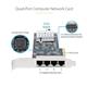Startech.com 4 Port 2.5Gbps NBASE-T PCIe Network Card Intel I225-V