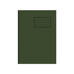 Centrol A4 DARK GREEN Exercise Books 8mm RULED + MARGIN 64-Page (Pack 50)