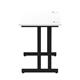 Impulse 1000 x 600mm Straight Desk White Top Black Cantilever Leg