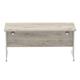 Impulse 1600 x 800mm Straight Desk Grey Oak Top Silver Cantilever Leg