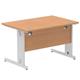 Impulse Cable Managed 1200 Rectangle Desk Oak