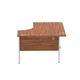 Impulse Cable Managed 1600 Left Hand Crescent Desk Walnut