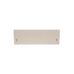 Impulse Plus Oblong 400/1200 Backdrop Screen Rounded Corners Light Grey Fabric Light Grey Edges