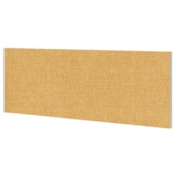 Impulse Plus Oblong 450/600 Desktop Screen Beige Fabric Light Grey Edges