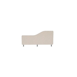 Impulse Plus Wave 300/800 Desktop Screen Rounded Corners Light Grey Fabric Light Grey Edges