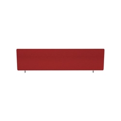 Impulse Plus Oblong 400/1400 Desktop Screen Rounded Corners Burgundy Fabric Light Grey Edges