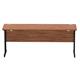 Impulse 1800 x 600mm Straight Desk Walnut Top Black Cantilever Leg