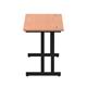 Impulse 1200 x 600mm Straight Desk Beech Top Black Cantilever Leg