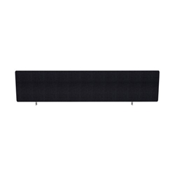 Impulse Plus Oblong 450/1600 Desktop Screen Black Fabric Light Grey Edges