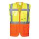 Portwest Prague Hi Vis Executive Vest 3XL Yellow/Orange (Pack of 10)