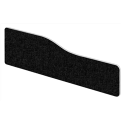 Impulse Plus Wave 400/1500 Desktop Screen Rounded Corners Black Fabric Light Grey Edges