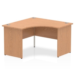 Impulse 1200mm Corner Desk Oak Top Panel End Leg