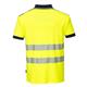 Portwest PW3 Hi Vis Cotton Comfort Polo Shirt S/S 2XL Yellow/Navy