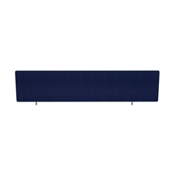 Impulse Plus Oblong 300/1600 Desktop Screen Rounded Corners Royal Blue Fabric Light Grey Edges