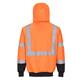 Portwest Hi Vis Contrast Zipped Hoodie L Orange/Blk