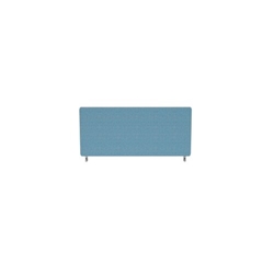 Impulse Plus Oblong 400/800 Desktop Screen Rounded Corners Sky Blue Fabric Light Grey Edges