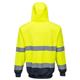 Portwest Hi Vis Contrast Zipped Hoodie L Yellow/Navy