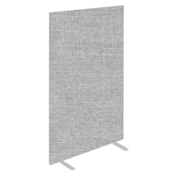 Impulse Plus Oblong 1800/600 Floor Free Standing Screen Light Grey Fabric Light Grey Edges