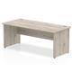 Impulse 1800 x 800mm Straight Desk Grey Oak Top Panel End Leg
