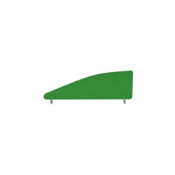 Impulse Plus Angle 450/1000 Desktop Screen Palm Green Fabric Light Grey Edges