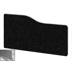 Impulse Plus Wave 400/800 Backdrop Screen Rounded Corners Black Fabric Light Grey Edges