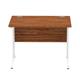 Impulse 1000/800 Rectangle White Cable Managed Leg Desk Walnut