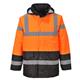 Portwest Hi Vis Contrast Winter Traffic Jacket 3XL Orange/Blk