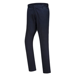 Portwest Stretch Slim Chino Trousers 38 Dark Navy