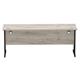 Impulse 1800 x 600mm Straight Desk Grey Oak Top Black Cantilever Leg