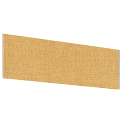 Impulse Plus Angle 450/600 Desktop Screen Beige Fabric Light Grey Edges