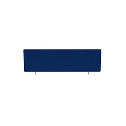 Impulse Plus Oblong 400/1200 Desktop Screen Rounded Corners Powder Blue Fabric Light Grey Edges
