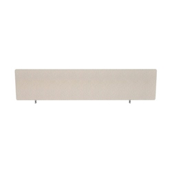 Impulse Plus Oblong 450/1600 Desktop Screen Light Grey Fabric Light Grey Edges