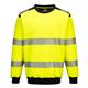Portwest PW3 Hi Vis Sweatshirt M Yellow/Blk
